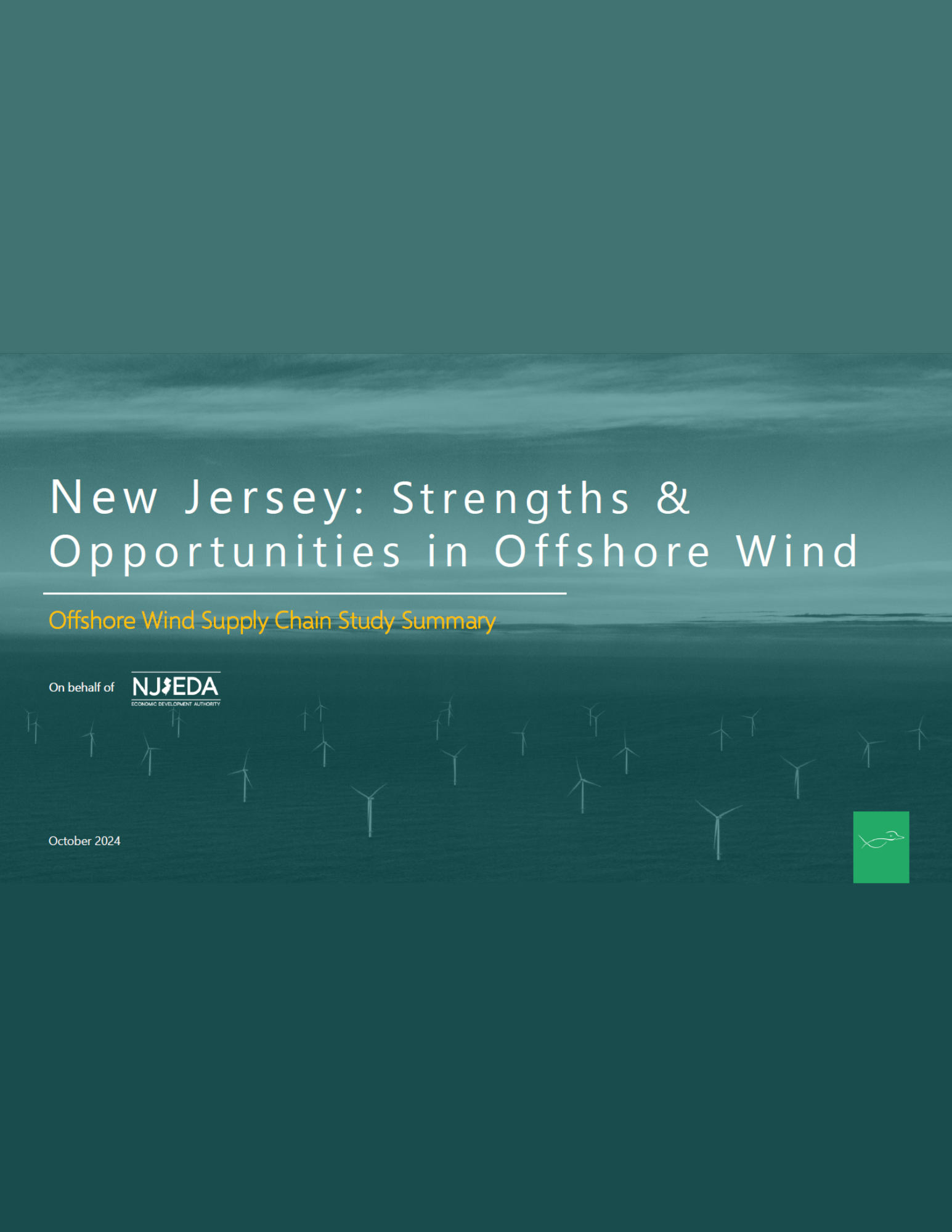 NJEDA Offshore Wind Supply Chain Cover